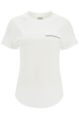 White Cotton T-shirt - Brunello Cucinelli - Modalova