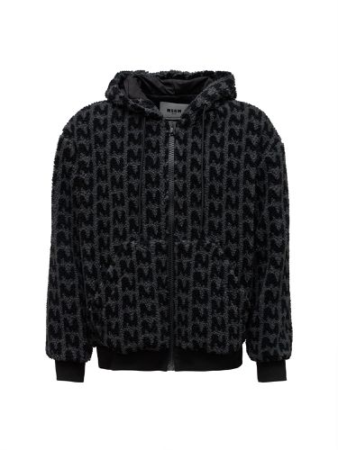 MSGM Logo Monogram Zip Jacket - MSGM - Modalova