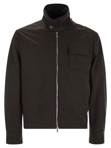 Water-repellent Techno Cotton Gabardine Jacket - Brunello Cucinelli - Modalova