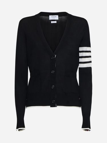 Thom Browne Wool 4-bar Cardigan - Thom Browne - Modalova