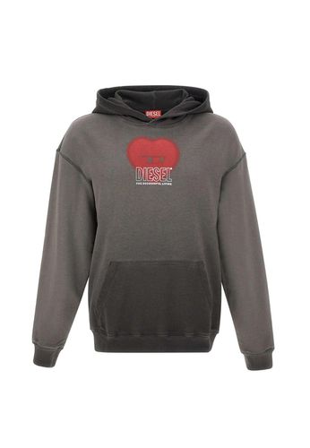 Diesel Heart Printed Hoodie - Diesel - Modalova