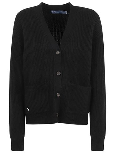 V-neck Rib Knit Cardigan - Ralph Lauren - Modalova