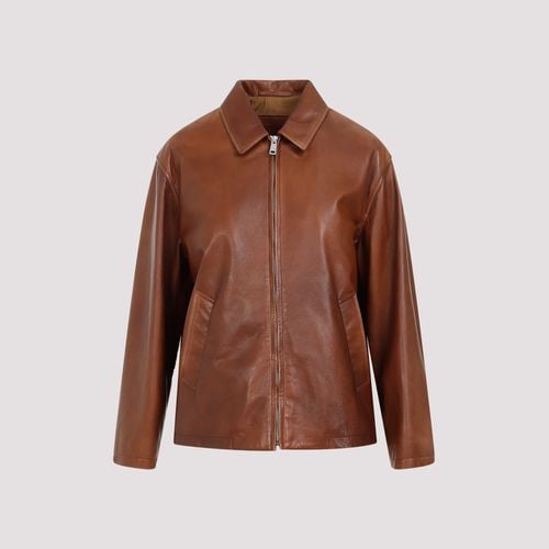 Prada Lamb Leather Jacket - Prada - Modalova