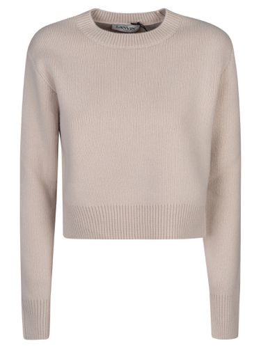Rib Trim Knit Cropped Sweater - Lanvin - Modalova
