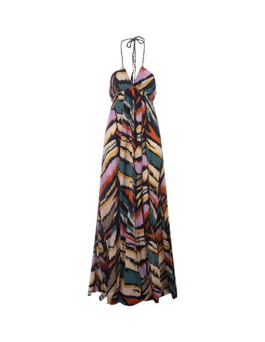 Chloe Long Dress With Orange Tiger Print - Anjuna - Modalova