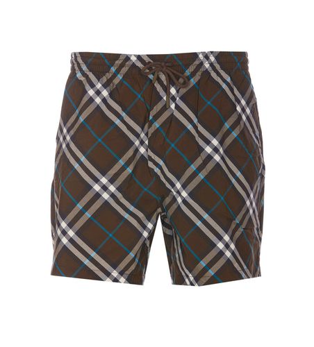 Checked Drawstring Swim Shorts - Burberry - Modalova