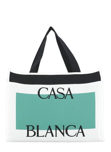 Casablanca Shopping Bag With Logo - Casablanca - Modalova