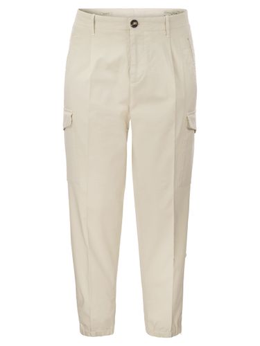 Cotton Gabardine Trousers With Cargo Pockets - Brunello Cucinelli - Modalova