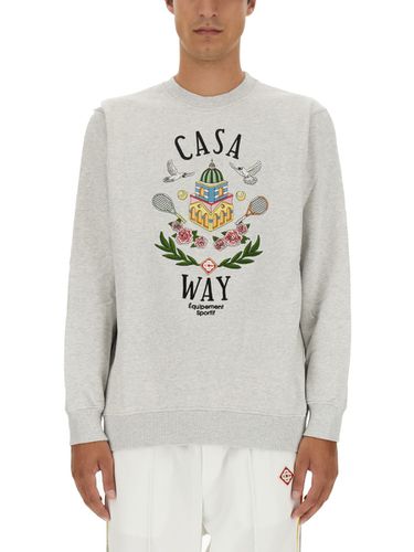 Casablanca Sweatshirt With Logo - Casablanca - Modalova