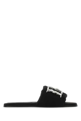 Dsquared2 Black Satin Slippers - Dsquared2 - Modalova