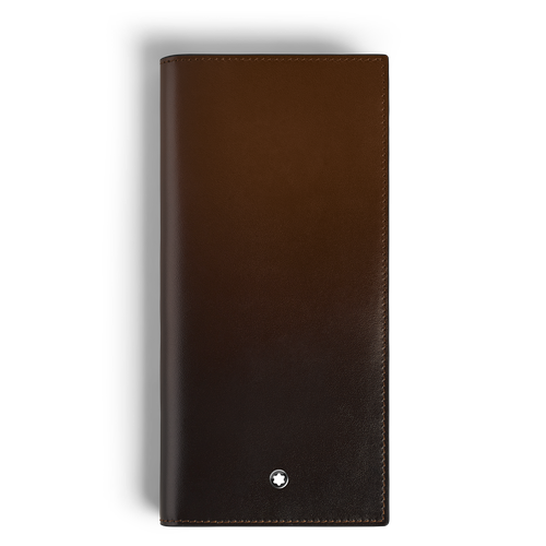 Portefeuille Long 14cc Zippé en Cuir Meisterstück Sfumato - Cuir - MB220318 - Portefeuilles - MONTBLANC - Modalova