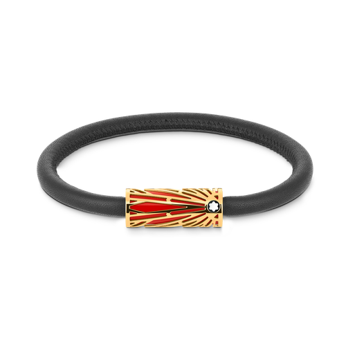 Bracelet Collection Meisterstück The Origin en Cuir Soft - Acier inoxydable - MB132974 - Bracelets - MONTBLANC - Modalova