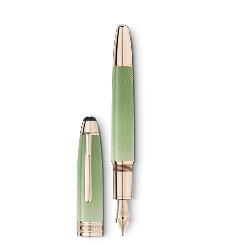 Stylo plume Meisterstück Calligraphy Solitaire Celadon Dégradé - Métal / Laque - MB129553 - Stylos Plume - MONTBLANC - Modalova