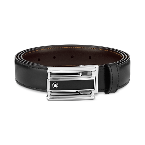 Ceinture Réversible Horseshoe 30 mm en Cuir - | - Cuir - MB114423 - Ceintures - MONTBLANC - Modalova