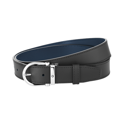 Ceinture Réversible Horseshoe 35 mm en Cuir - -, - Cuir - MB128784 - Ceintures - MONTBLANC - Modalova