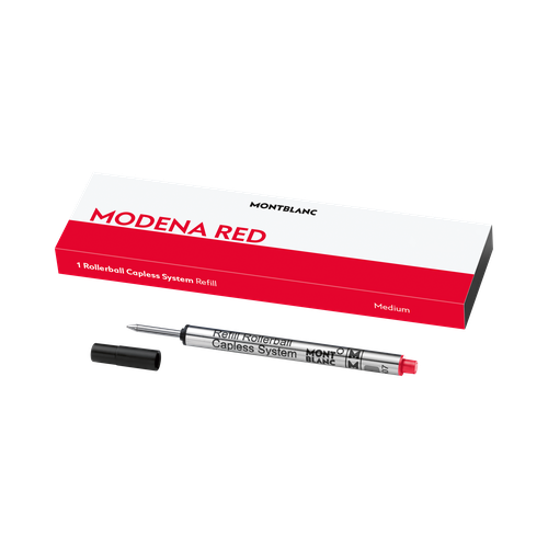 X Recharge pour Rollerball Sans Capuchon, Modena Red - MB128244 - Recharges Pour Rollerballs - MONTBLANC - Modalova
