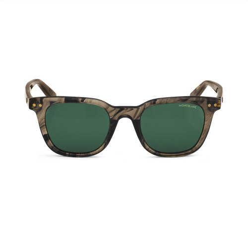 Gafas de Sol Redondas con Montura de Acetato - Acetato - MB133439 - Gafas De Sol - MONTBLANC - Modalova