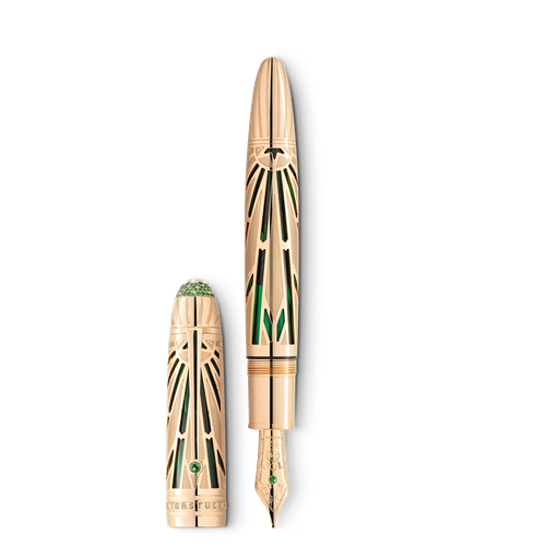 Stylo plume Meisterstück The Origin Collection Limited Edition 100 - Solid Au 750 Signature Gold - MB131357 - Stylos Plume - MONTBLANC - Modalova