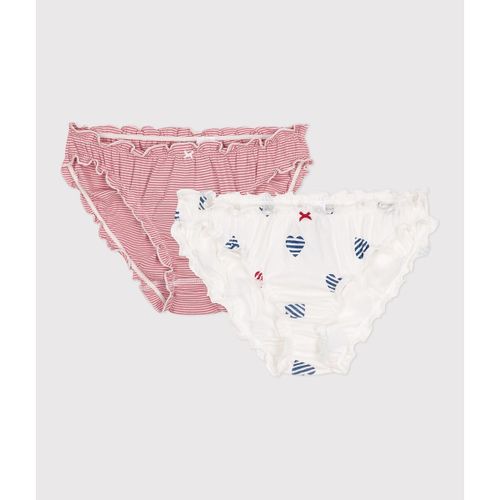 Confezione da 2 culotte froufrou in cotone - PETIT BATEAU - Modalova