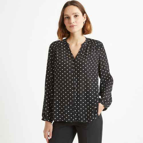 Blusa Girocollo, Stampa A Pois, Maniche Lunghe Donna Taglie 36 (FR) - 40 (IT) - anne weyburn - Modalova