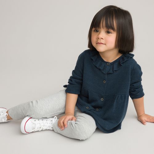 Cardigan in fine maglia con bottoni 3 mesi-4 anni - LA REDOUTE COLLECTIONS - Modalova