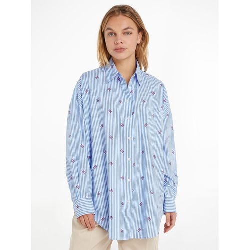 Camicia ampia stampata, maniche lunghe - TOMMY HILFIGER - Modalova