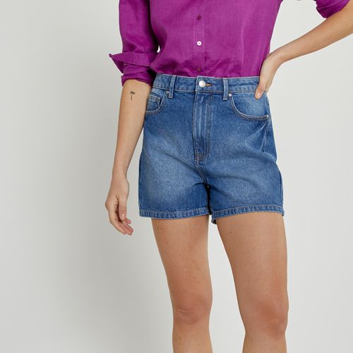 Shorts In Denim, Vita Alta Donna Taglie 34 (FR) - 38 (IT) - la redoute collections - Modalova