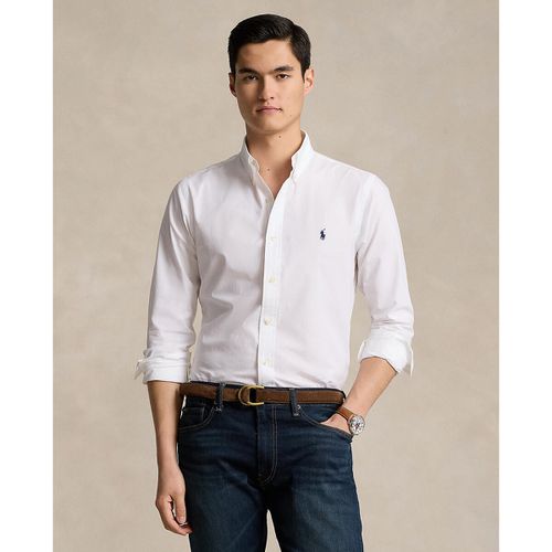 Camicia slim popeline tinta unita - POLO RALPH LAUREN - Modalova