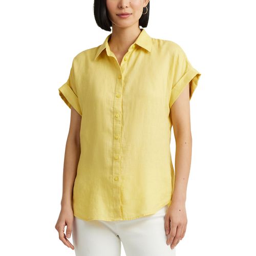 Camicia maniche corte in lino BROONO - LAUREN RALPH LAUREN - Modalova