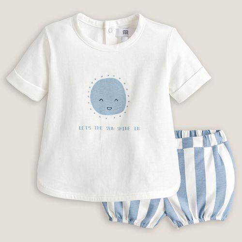 Completo 2 Pezzi T-shirt + Bloomer Taglie 18 mesi - 81 cm - la redoute collections - Modalova