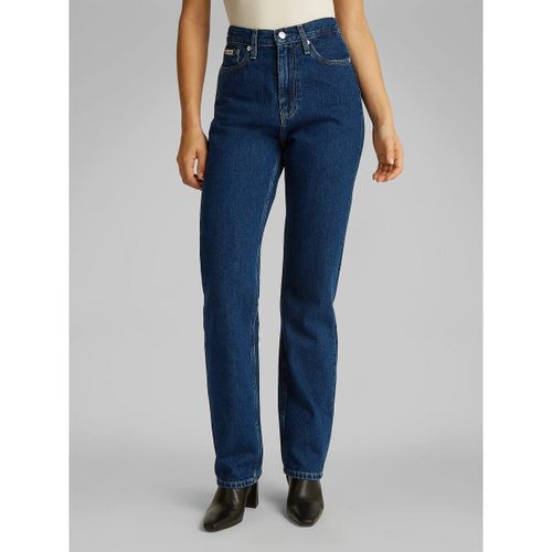 Jeans Dritto Vita Alta Donna Taglie W30 L32 (US) - 44 (IT) - calvin klein jeans - Modalova