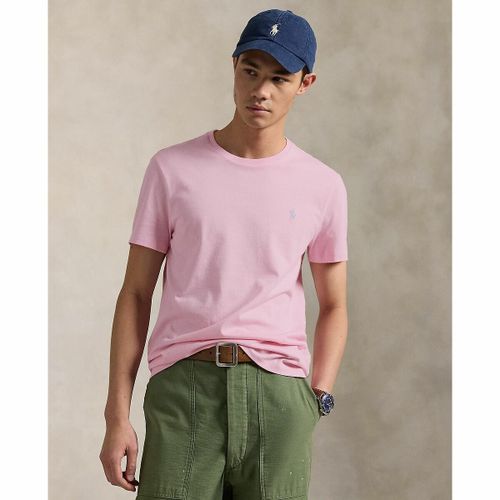 T-shirt Scollo Rotondo In Jersey Di Cotone Uomo Taglie M - polo ralph lauren - Modalova