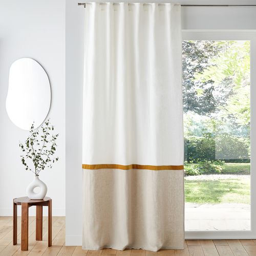 Tenda Con Patte Nascoste Lino/velluto, Onega X Velvet Taglie 180 x 135 cm - la redoute interieurs - Modalova