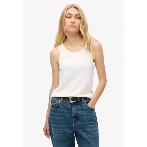 Top Scollatura Rotonda, Logo Ricamato Donna Taglie 38 (IT) - 34 (FR) - superdry - Modalova