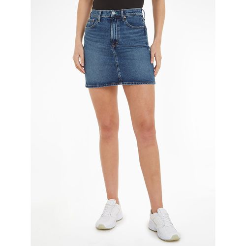 Gonna In Denim Corta, Taglio Mom Donna Taglie W27 (US) - 40/42 (IT) - tommy jeans - Modalova