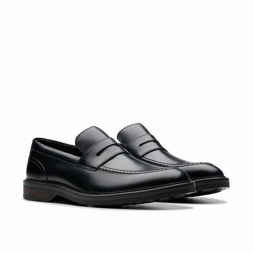 Mocassini In Pelle Aldwin Uomo Taglie 40 - clarks - Modalova