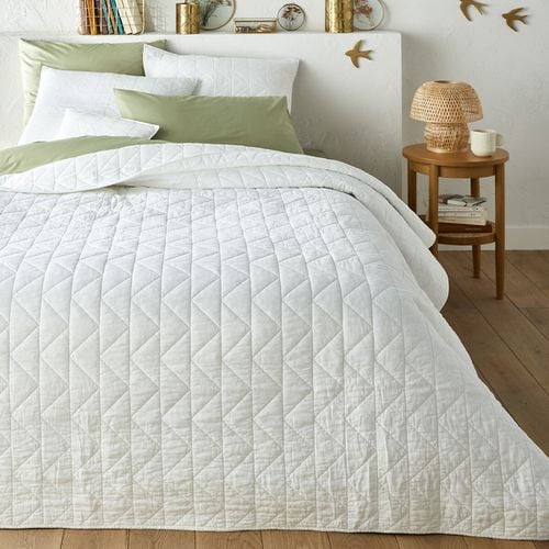 Copriletto Trapuntato Cotone Zig Zag Scenario Taglie 150 x 150 cm - la redoute interieurs - Modalova