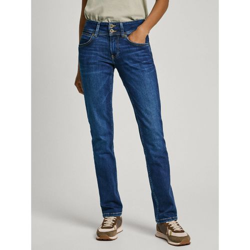 Jeans Slim, Vita Bassa Donna Taglie W28 L30 (US) - 42 (IT) - pepe jeans - Modalova