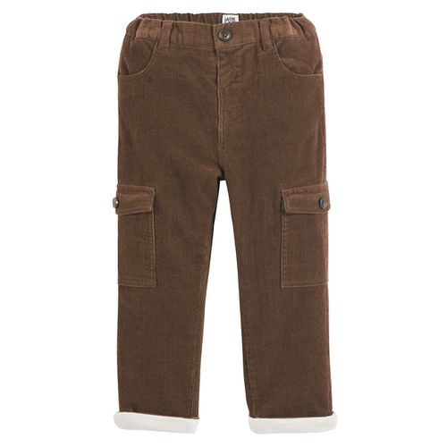 Pantaloni Dritti In Velluto Fodera Jersey Taglie 12 mesi - 74 cm - la redoute collections - Modalova