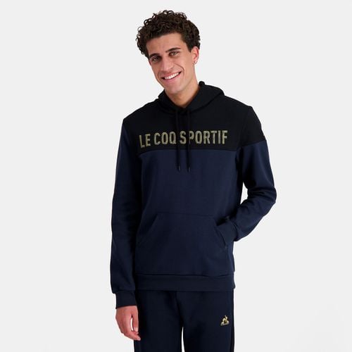 Felpa con cappuccio fantasia davanti - LE COQ SPORTIF - Modalova