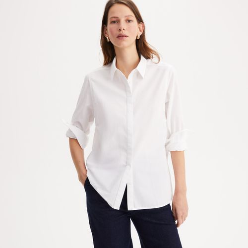 Camicia A Maniche Lunghe, Popeline Di Cotone Donna Taglie 36 (FR) - 40 (IT) - anne weyburn - Modalova