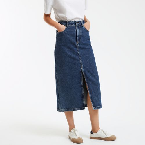 Gonna dritta lunga in denim - LA REDOUTE COLLECTIONS - Modalova