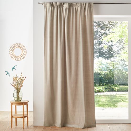 Tenda Velluto Bordo Arricciato, Velvet Taglie 220 x 135 cm - la redoute interieurs - Modalova