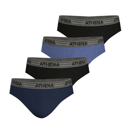 Confezione da 4 slip basic cotone - ATHENA - Modalova