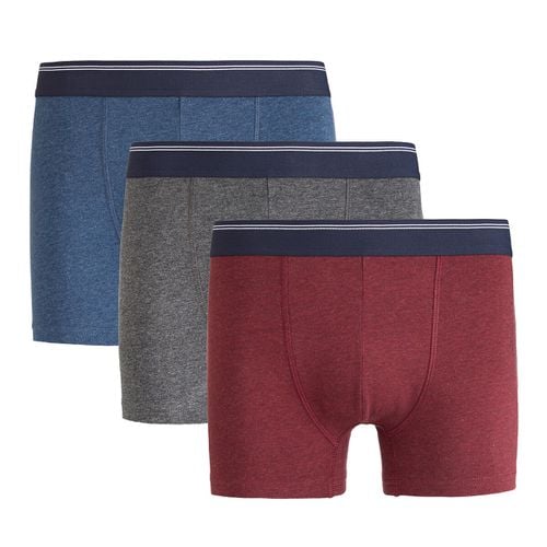 Confezione da 3 boxer, in cotone biologico - LA REDOUTE COLLECTIONS - Modalova