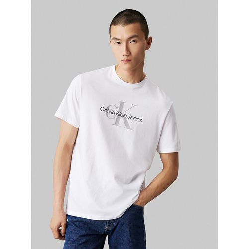 T-shirt Girocollo Hero Monogram Uomo Taglie L - calvin klein jeans - Modalova