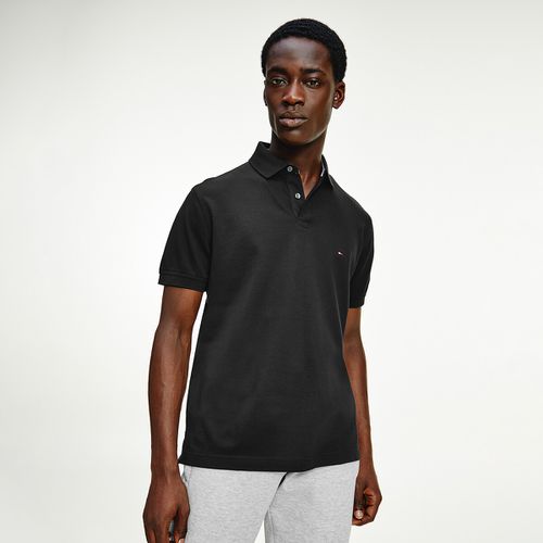 Polo dritta stretch 2 bottoni al collo - TOMMY HILFIGER - Modalova