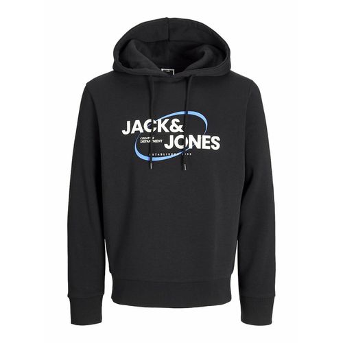 Felpa Dritta Con Cappuccio E Logo Uomo Taglie L - jack & jones - Modalova