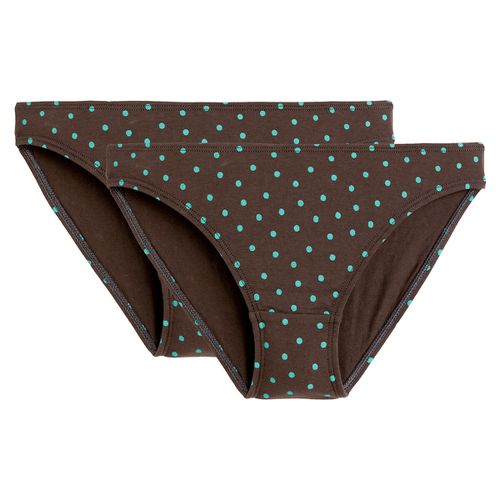 Confezione Da 2 Slip, Stampa A Pois Donna Taglie 34/36 (FR) - 38/40 (IT) - la redoute collections - Modalova