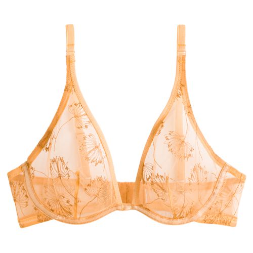 Reggiseno Foulard In Tulle Ricamato Donna Taglie 4 A - la redoute collections - Modalova